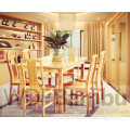 New Product for 2014 Modern Bamboo 5 pcs Dining Room Table &Chairs